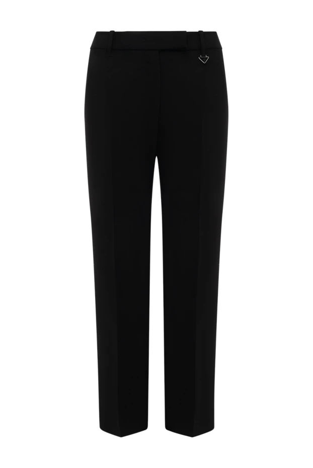 Prada woman women's black trousers made of wool and elastane buy with prices and photos 180334 - photo 1