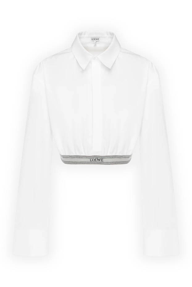 Loewe woman women's white cotton blouse 180335 - photo 1