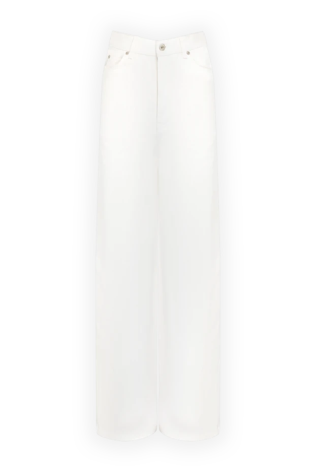 Loewe women's white jeans made of cotton 180337 - photo 1