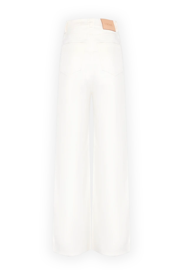 Loewe woman women's white cotton jeans buy with prices and photos 180337 - photo 2