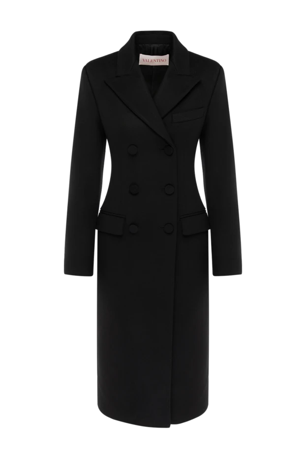 Valentino woman women's black coat made of wool and cashmere buy with prices and photos 180339 - photo 1