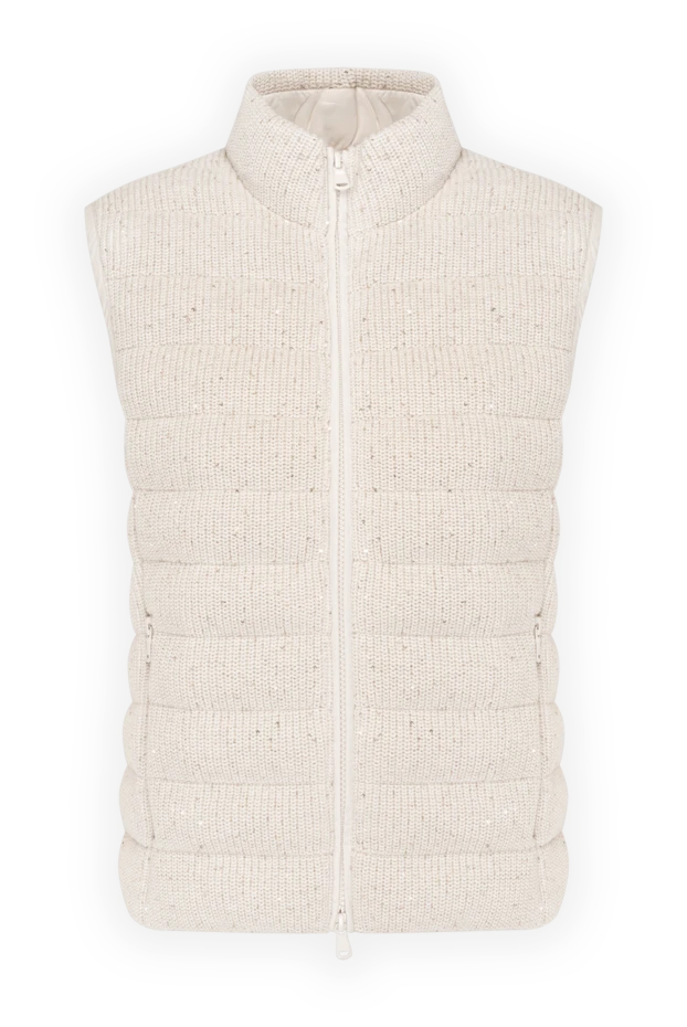 Brunello Cucinelli beige women's vest made of cotton and polyester. 180351 - photo 1