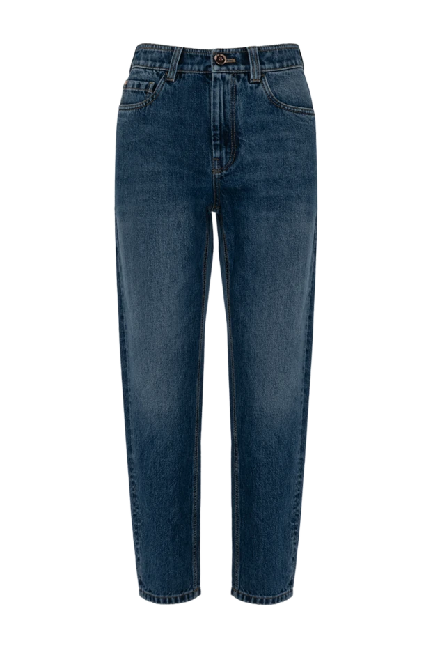 Brunello Cucinelli women's blue jeans made of cotton 180382 - photo 1
