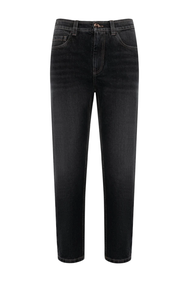 Brunello Cucinelli women's gray jeans made of cotton 180383 - photo 1