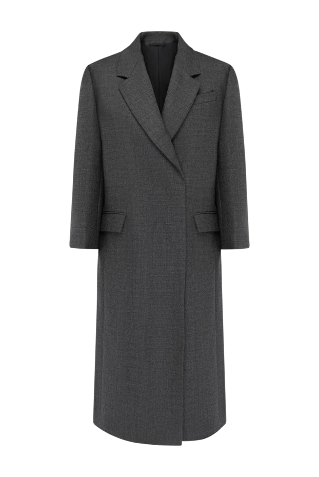 Brunello Cucinelli women's gray wool coat 180384 - photo 1