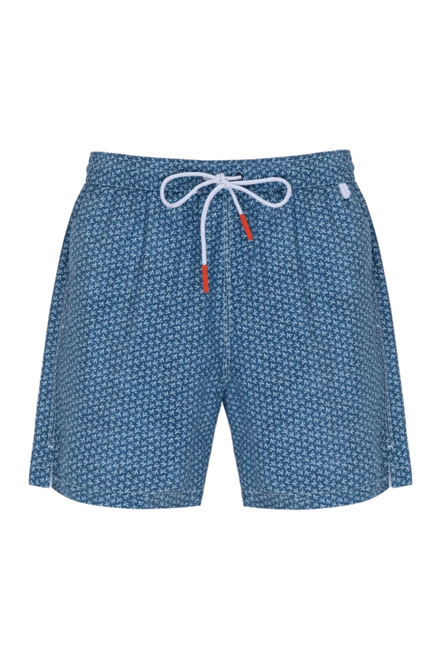 Isaia beach shorts for men blue with logo 180411 - photo 1