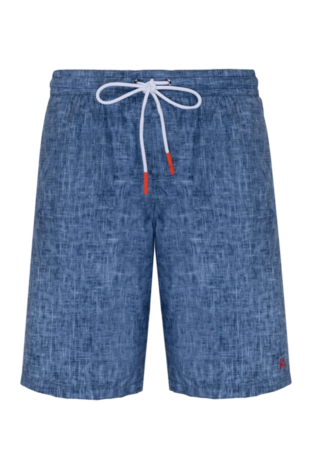 Isaia men's beach shorts blue long 180415 - photo 1