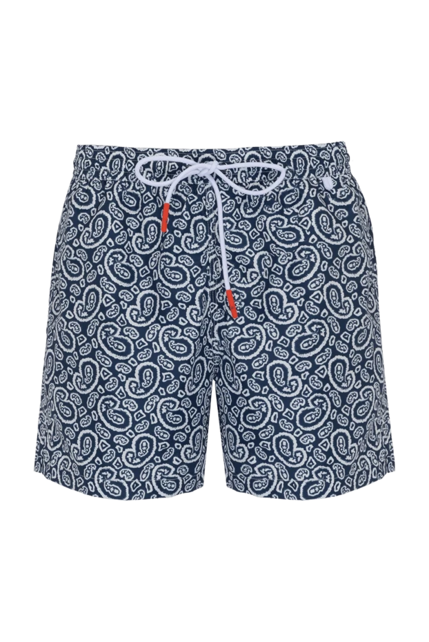 Isaia blue men's beach shorts made of polyester 180418 - photo 1