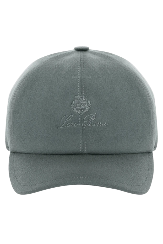 Men's gray cashmere cap