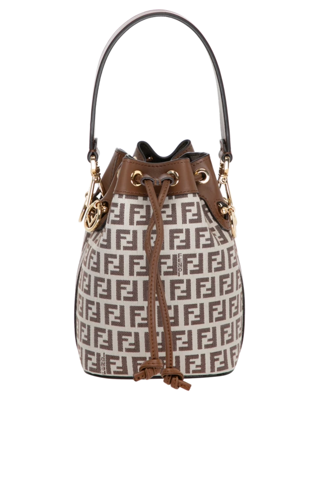 Fendi сумка женская коричневая из текстиля. 180473 - фото 1