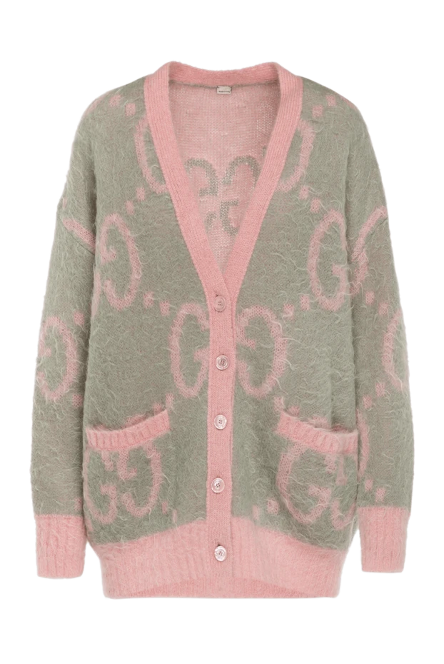 Gucci women's green mohair cardigan 180501 - photo 1