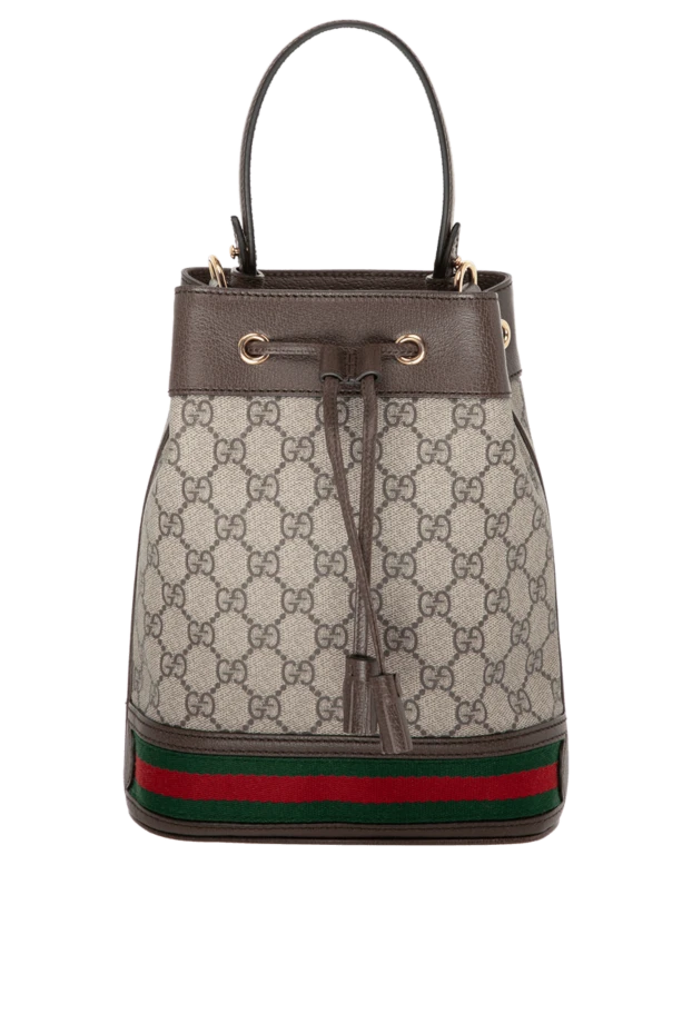 Gucci женские сумка женская коричневая из текстиля купить с ценами и фото 180503 - фото 1