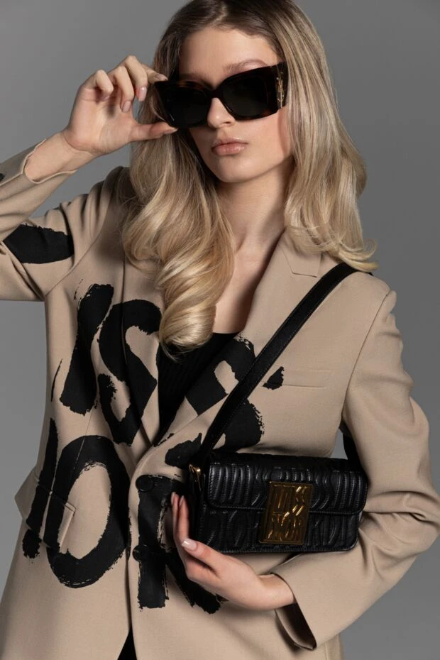 Saint Laurent women's glasses made of plastic brown 180509 - photo 2