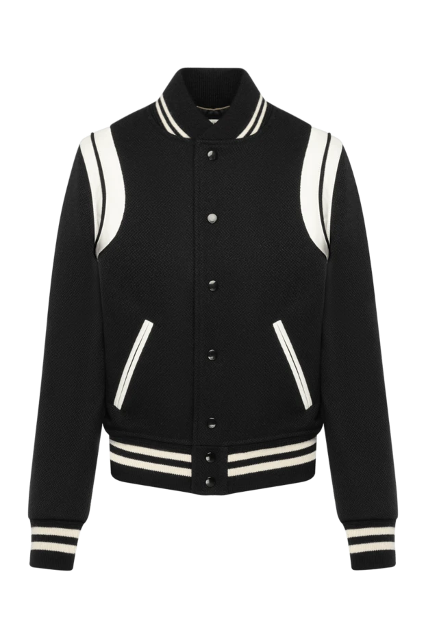 Saint Laurent women's jacket black with white inserts 180510 - photo 1