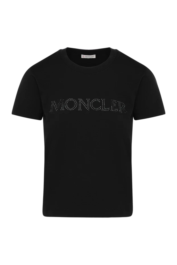 Moncler women's black t-shirt with a logo 180531 - photo 1