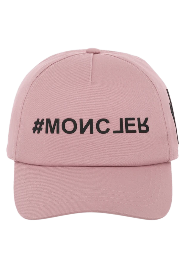 Moncler women's pink cap made of cotton 180537 - photo 1