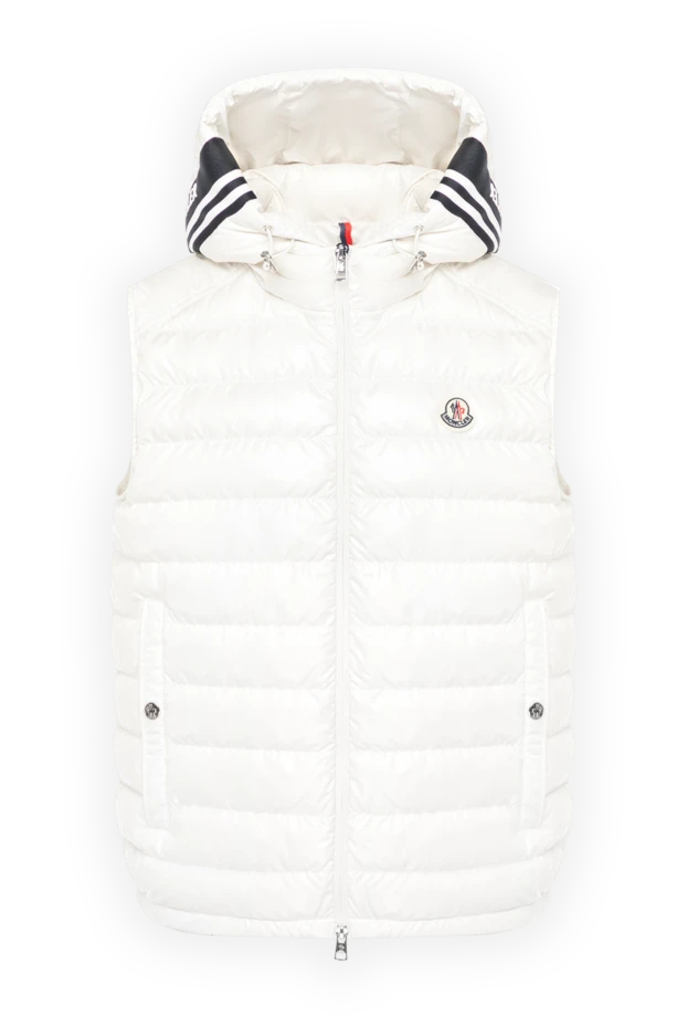 Moncler men's vest with natural down white 180538 - photo 1