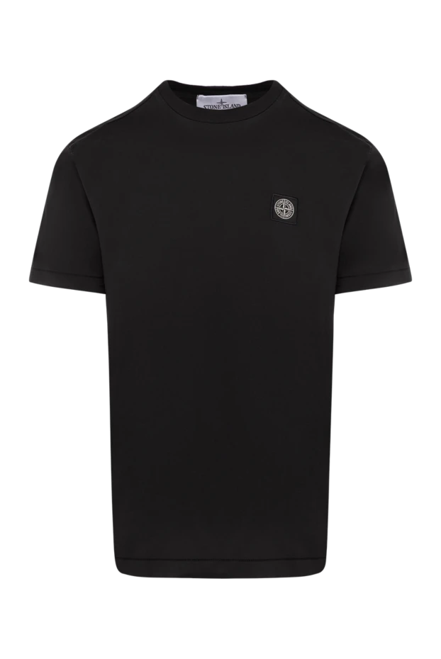 Stone Island men's black t-shirt with logo 180575 - photo 1