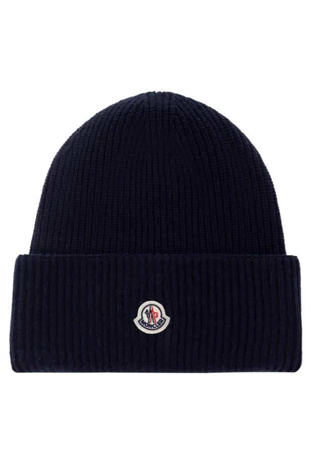 Moncler woman women's blue wool hat 180584 - photo 1