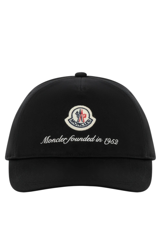 Moncler man men's black cotton cap buy with prices and photos 180590 - photo 1