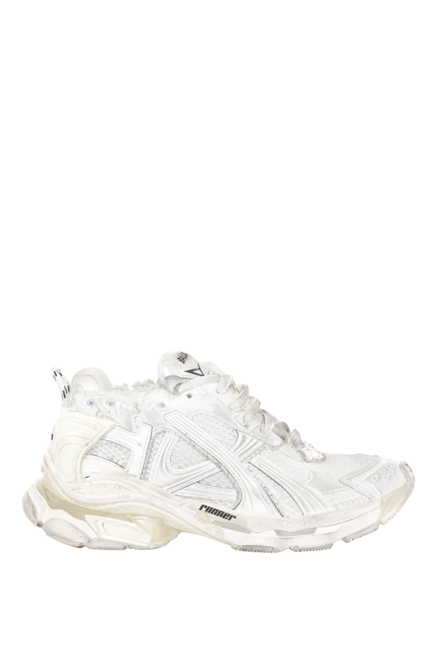 Balenciaga women's runner sneakers white with a worn effect 180599 - photo 1