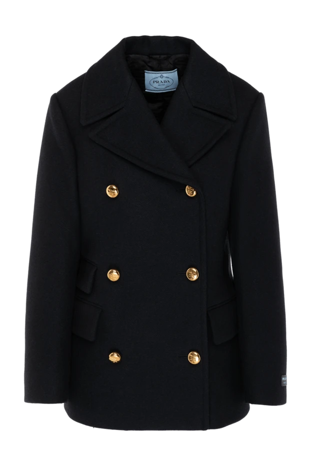 Prada woman women's wool trench coat blue 180616 - photo 1