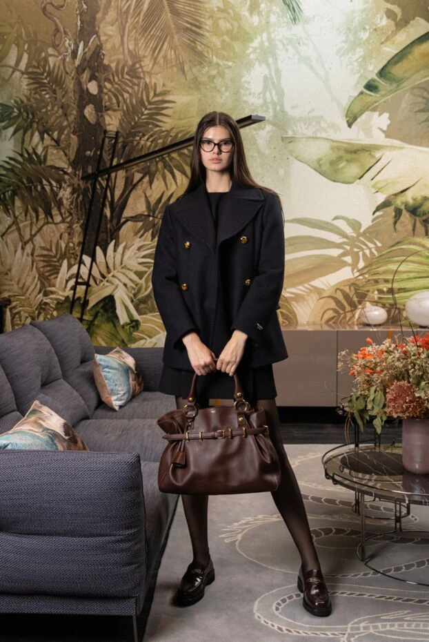 Prada women's trench coat made of wool blue 180616 - photo 2