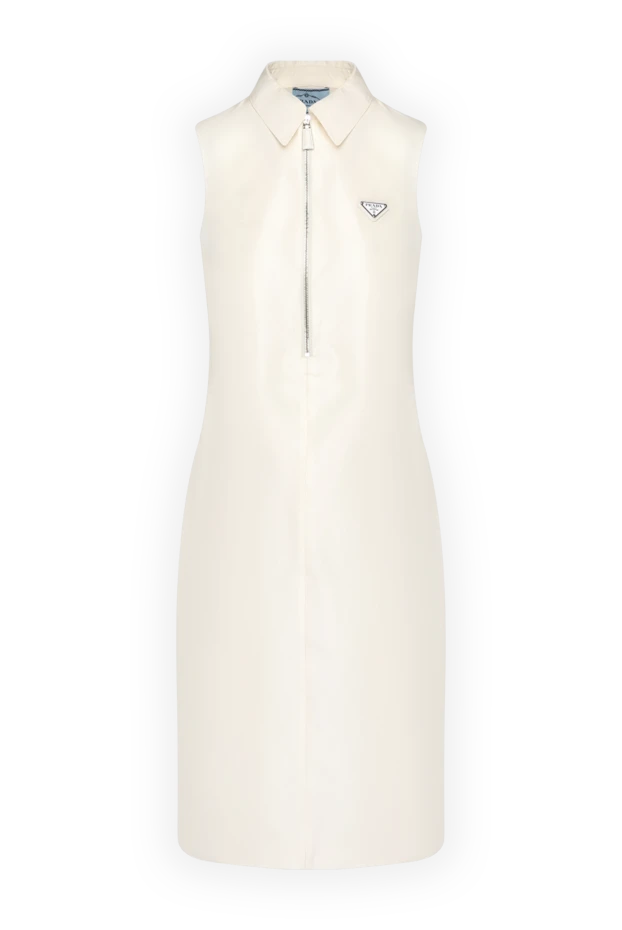 Prada white tight-fitting dress with open shoulders 180619 - photo 1