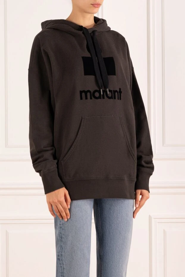 Isabel Marant hoodie for women brown with logo 195825 - photo 3