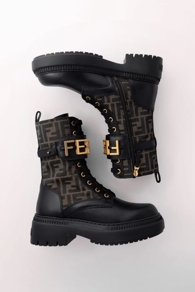 Fendi черевики жіночі wmns fendigraphy коричневі 180632 - фото 3