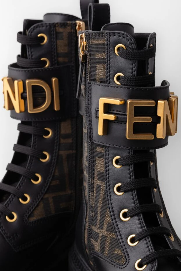 Fendi ботинки женские wmns fendigraphy коричневые 180632 - фото 2