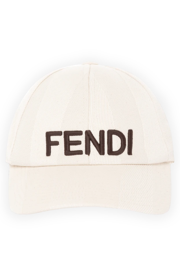 Fendi woman women's beige cotton cap buy with prices and photos 180637 - photo 1