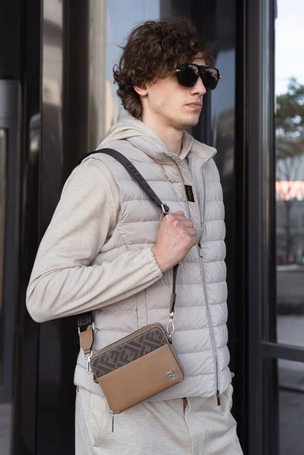Fendi shoulder bag for men beige 180642 - photo 3