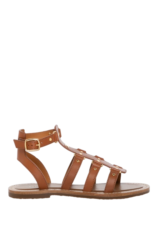 Celine women's brown sandals made of genuine leather 180646 - photo 1