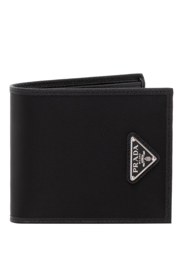 Men's black leather wallet