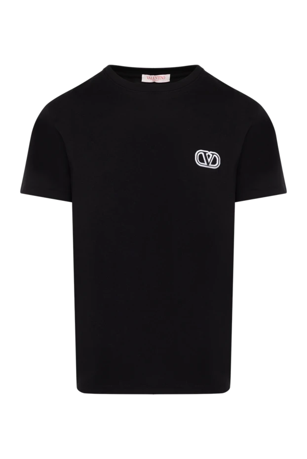 Valentino men's black t-shirt with logo 180664 - photo 1