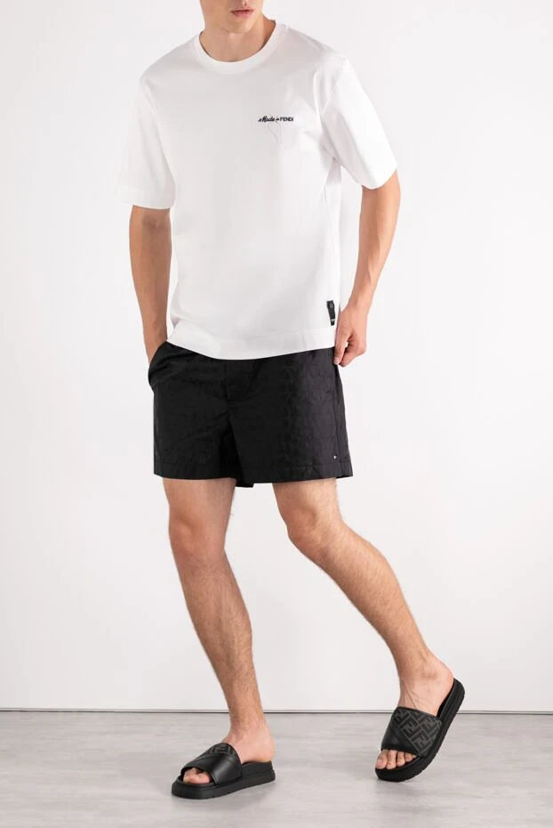 Valentino black men's beach shorts with logo 180667 - photo 2