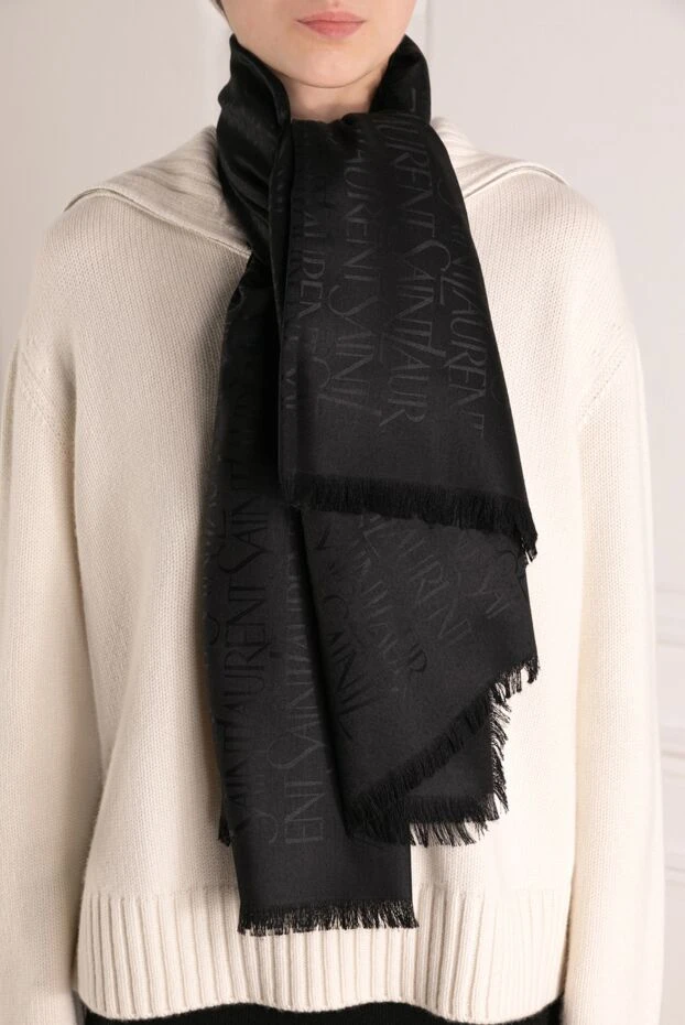 Saint Laurent woman scarf, shawl buy with prices and photos 180675 - photo 1