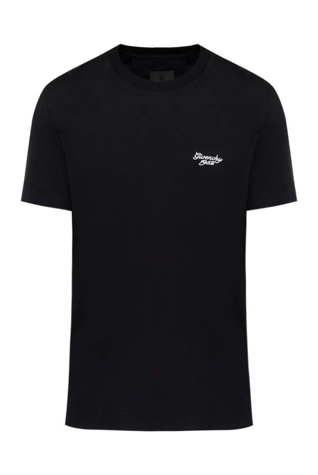 Men's white T-shirt with a miniature logo