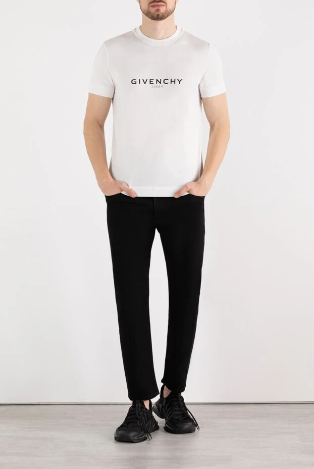 Givenchy men's t-shirt white with logo 180685 - photo 2