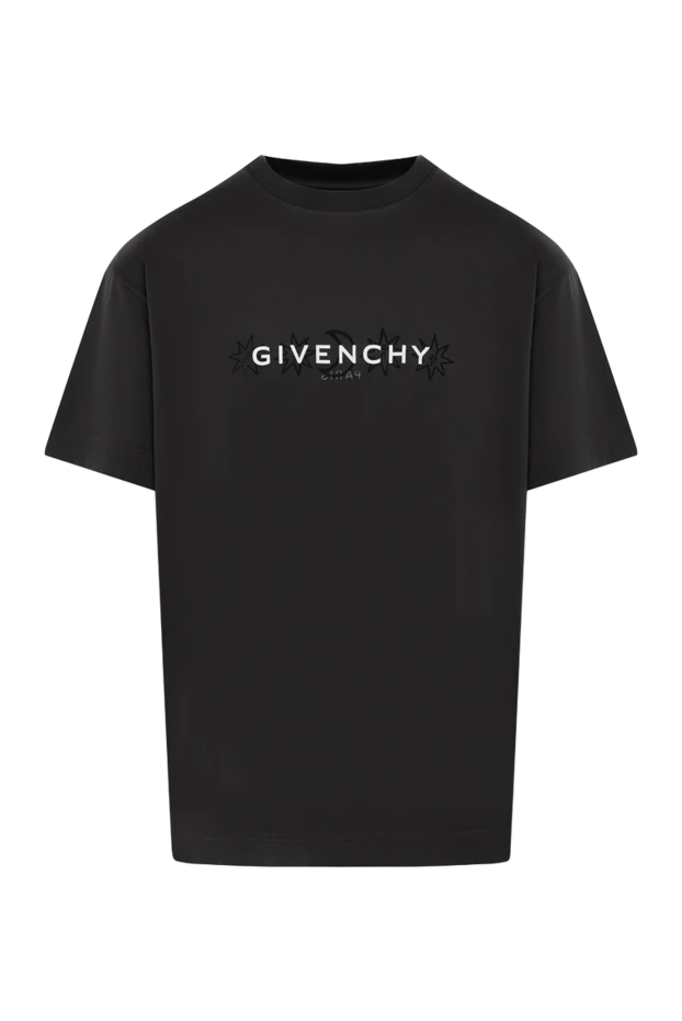 Givenchy gray men's cotton t-shirt with logo 180688 - photo 1