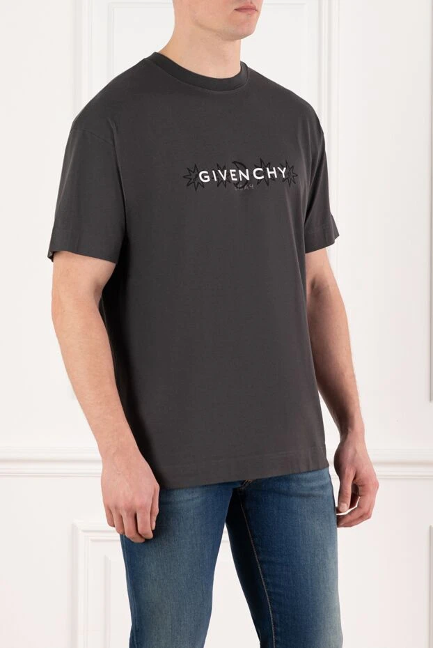 Givenchy мужские кепка мужская черная из хлопка и акрила 180745 - фото 3