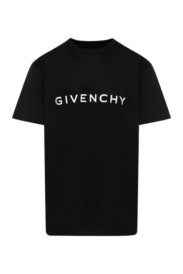 Givenchy men's black t-shirt with a large logo 180689 - photo 1