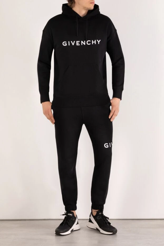 Givenchy костюм прогулянковий чоловічий чорний з капюшоном 180695 - фото 2