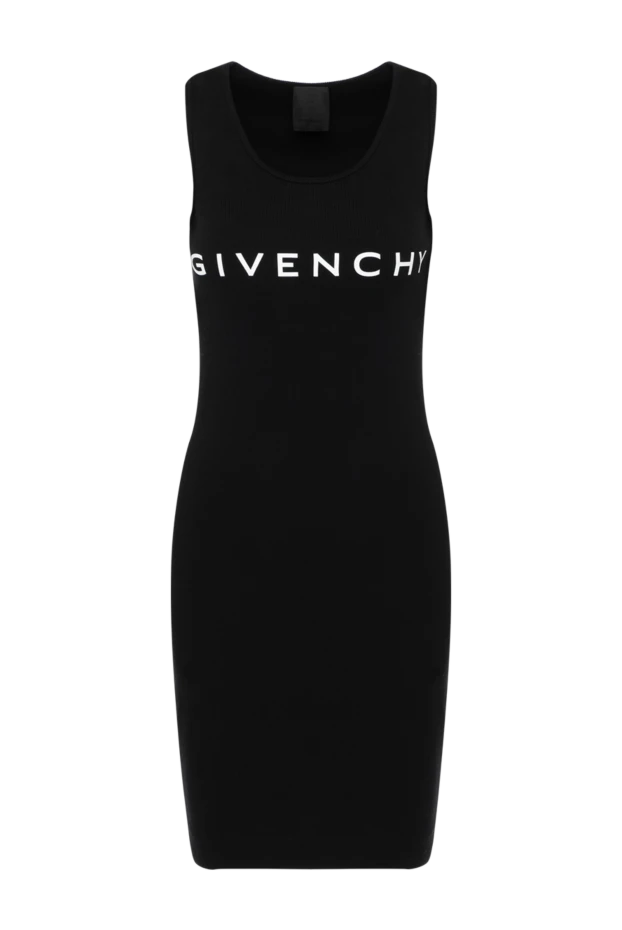 Givenchy black knitted dress with open shoulders and logo 180696 - photo 1