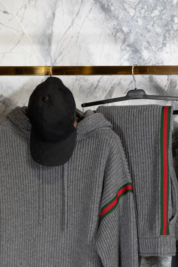 Gucci men's walking suit in gray with ribbing 180709 - photo 2