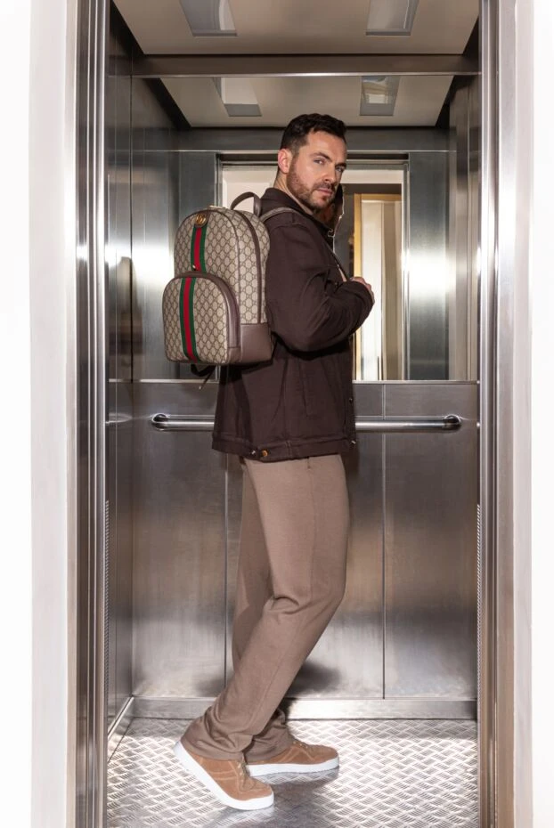 Рюкзак мужской Ophidia бежевый - фото 2