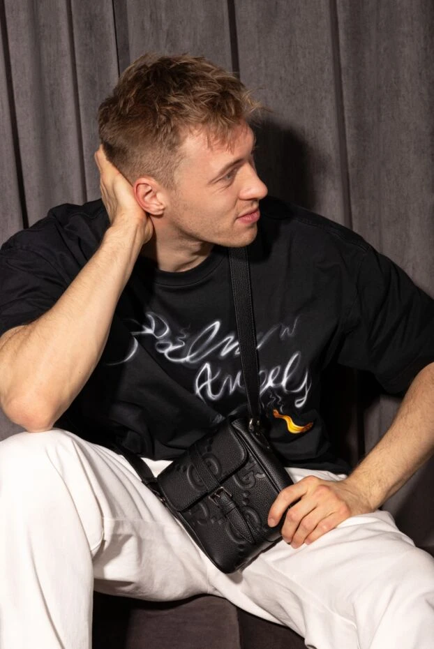 Gucci black leather shoulder bag with jumbo gg pattern 180737 - photo 2