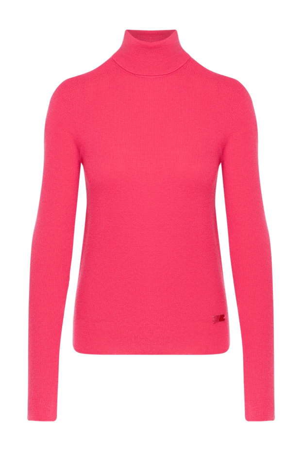 Women's golf wool pink with logo