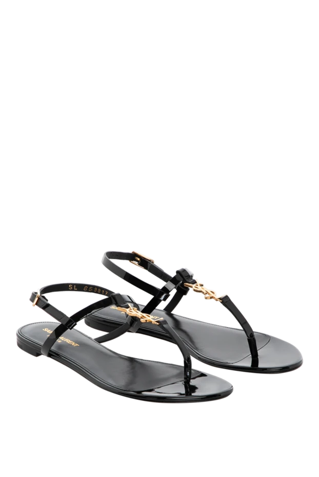 Saint Laurent woman black women's sandals made of genuine leather buy with prices and photos 180792 - photo 2